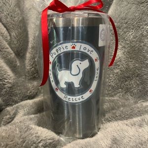 New Tervis  love dog travel coffee cup tumbler